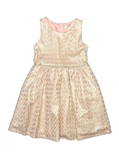 Pre-owned Tahari Kids' Dress In Gold
