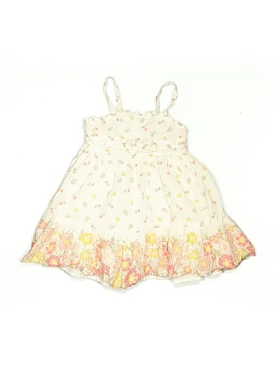Pre-owned Tahari Kids' Dress In White