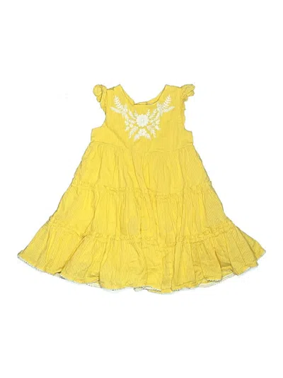Pre-owned Tahari Kids' Dress In Yellow