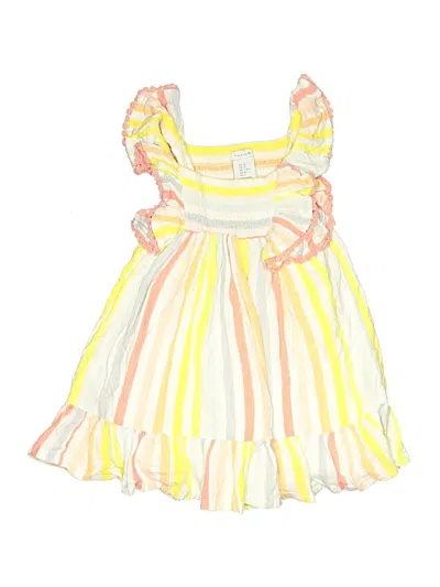 Pre-owned Tahari Kids' Dress In Yellow