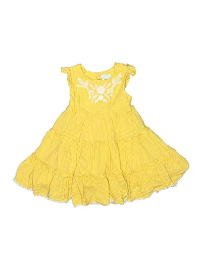Pre-owned Tahari Kids' Dress In Yellow