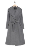Tahari Elliot Wool Blend Coat In Ash
