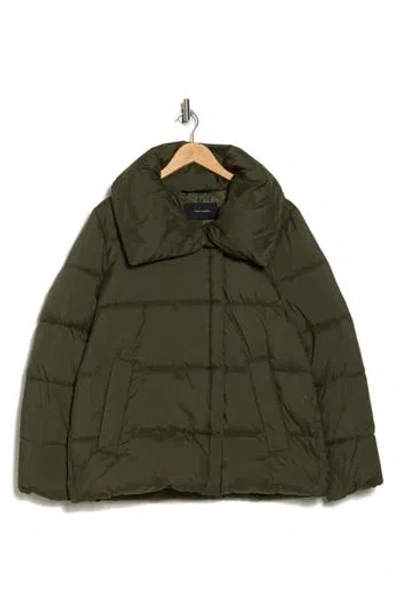 Tahari Erica Quilted Jacket In Olive