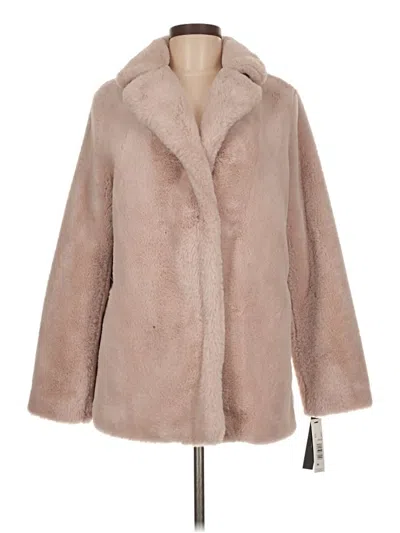 Pre-owned Tahari Faux Fur Jacket In Pink