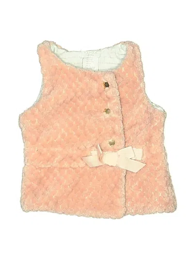 Pre-owned Tahari Babies' Faux Fur Vest In Pink