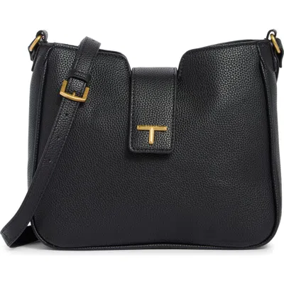 Tahari Flap Crossbody Bag In Black