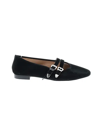 Pre-owned Tahari Flats In Black