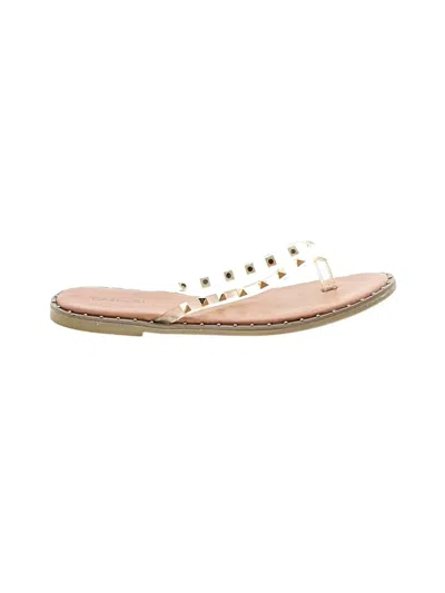 Pre-owned Tahari Flip Flops In White