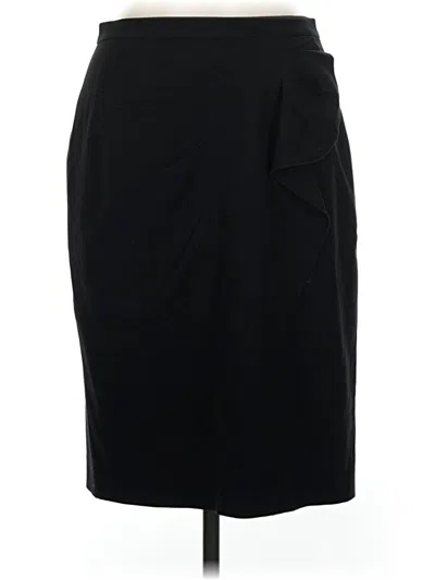Pre-owned Tahari Formal Skirt In Black