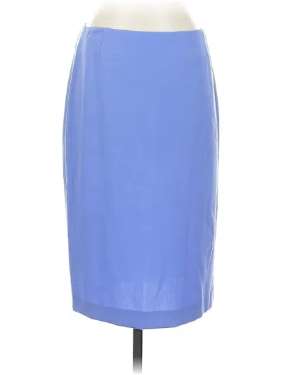 Pre-owned Tahari Formal Skirt In Blue