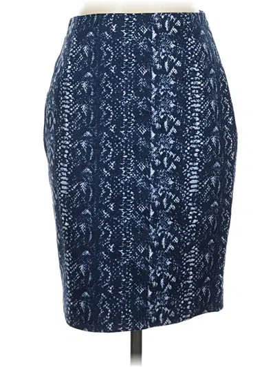 Pre-owned Tahari Formal Skirt In Blue