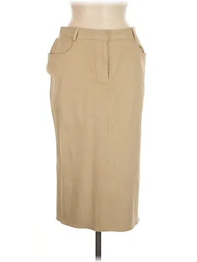 Pre-owned Tahari Formal Skirt In Brown