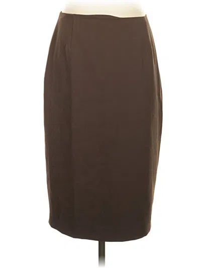 Pre-owned Tahari Formal Skirt In Brown