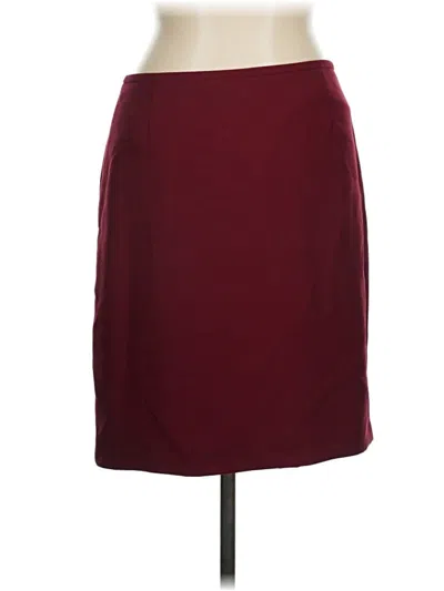 Pre-owned Tahari Formal Skirt In Burgundy
