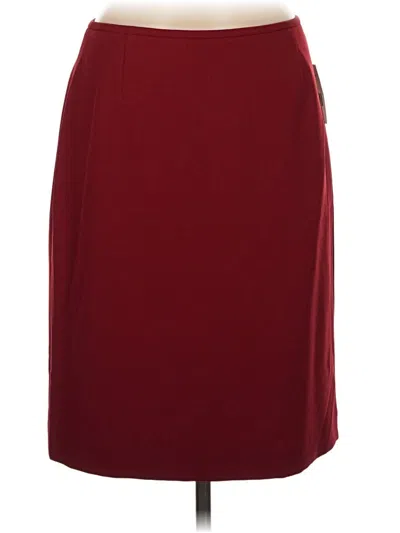 Pre-owned Tahari Formal Skirt In Burgundy