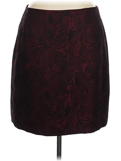 Pre-owned Tahari Formal Skirt In Burgundy