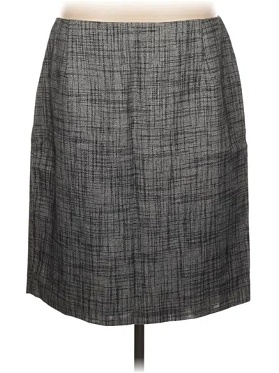 Pre-owned Tahari Formal Skirt In Gray