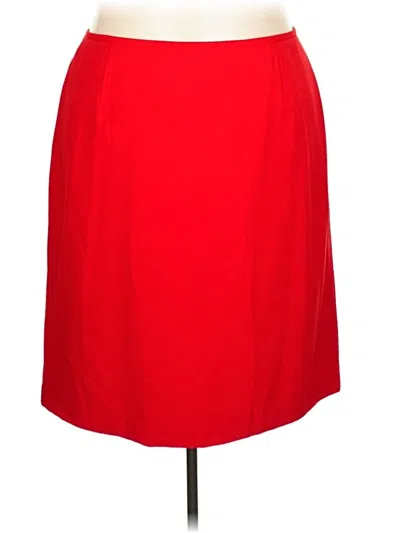 Pre-owned Tahari Formal Skirt In Red