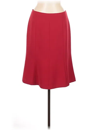 Pre-owned Tahari Formal Skirt In Red