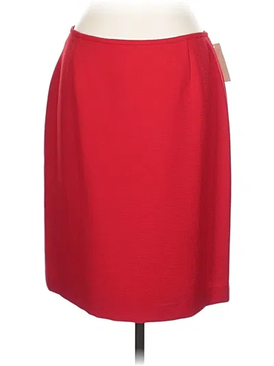 Pre-owned Tahari Formal Skirt In Red
