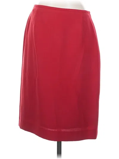 Pre-owned Tahari Formal Skirt In Red