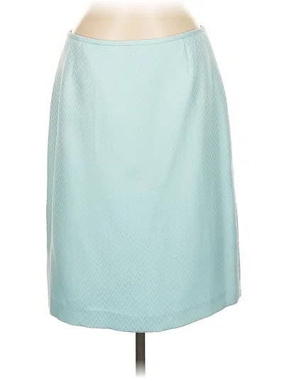 Pre-owned Tahari Formal Skirt In Teal