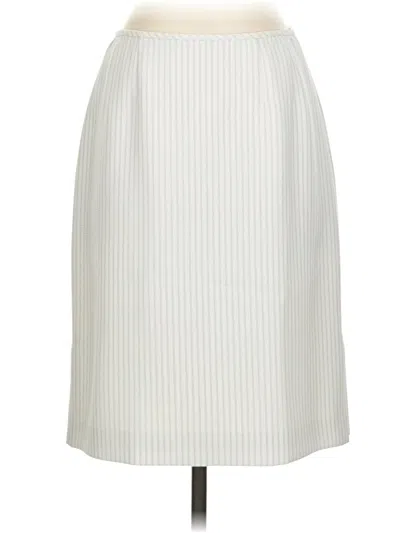 Pre-owned Tahari Formal Skirt In White