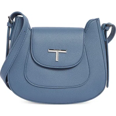 Tahari Fulton Faux Leather Crossbody Bag In Lake