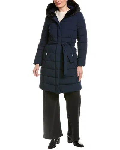 Tahari Glenn Coat In Blue