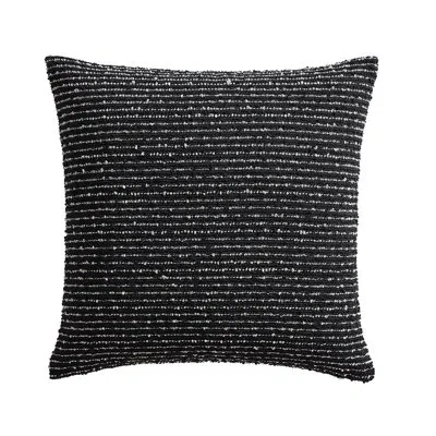 Tahari Home Emmy Black Horizontal Stripe Decorative Pillow, 20" X 20"