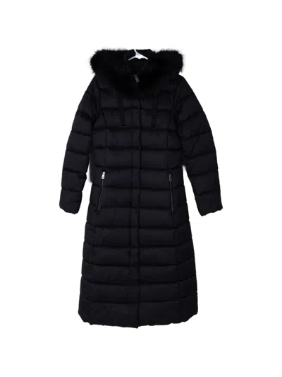 Tahari Hooded Coat In Black