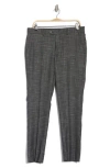 Tahari Houndstooth Slim Fit Dress Pants In Black
