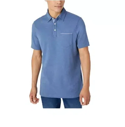 Tahari Interlock Polo Shirt In Blue