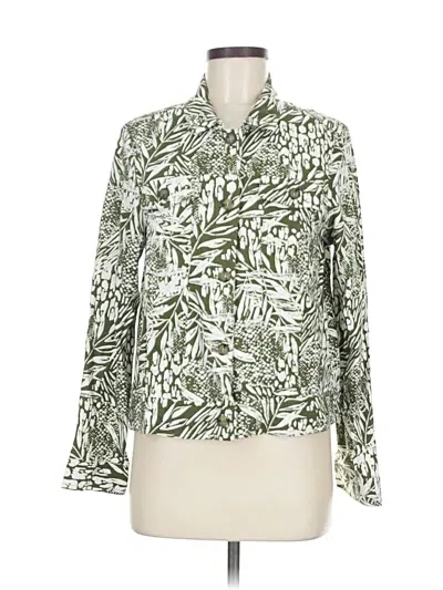 Pre-owned Tahari Jacket In Green