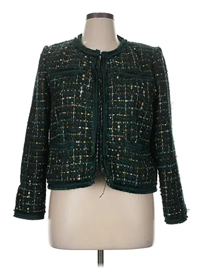 Pre-owned Tahari Jacket In Green