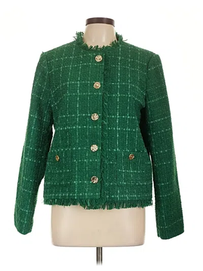 Pre-owned Tahari Jacket In Green