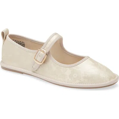 Tahari Jacquard Satin Mary Jane Flat