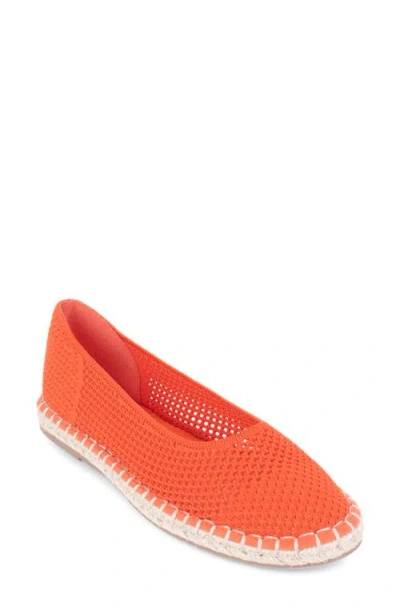 Tahari Juniper Esapdrille Ballet Flat In Orange