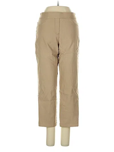 Pre-owned Tahari Khaki Pant In Tan