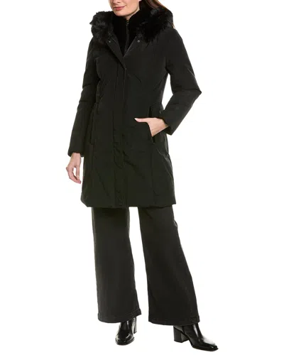 Tahari Kingsly Coat In Black