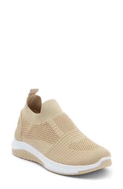 Tahari Knit Slip-on Sneaker In Brown