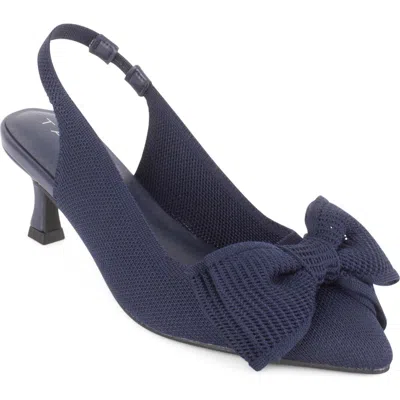 Tahari Lagos Slingback Pump In Blue