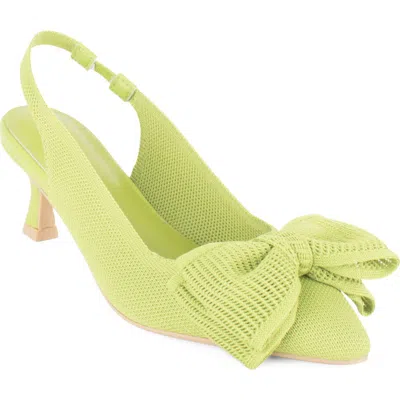 Tahari Lagos Slingback Pump In Green