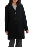 Tahari Lina Single Breasted Coat In Black