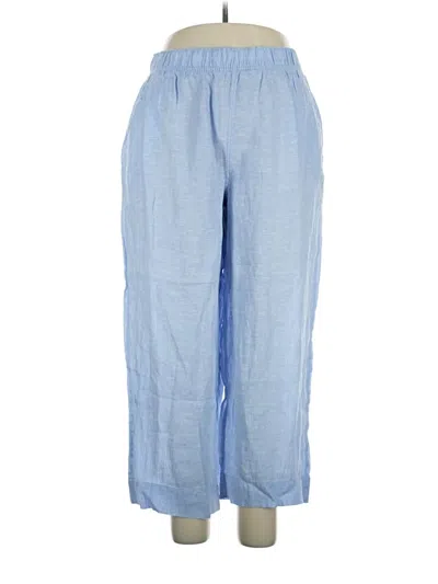 Pre-owned Tahari Linen Pants In Blue