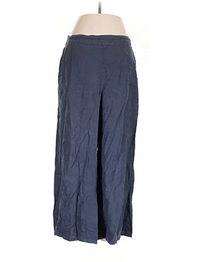 Pre-owned Tahari Linen Pants In Blue