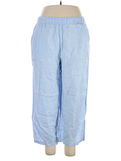 Pre-owned Tahari Linen Pants In Blue
