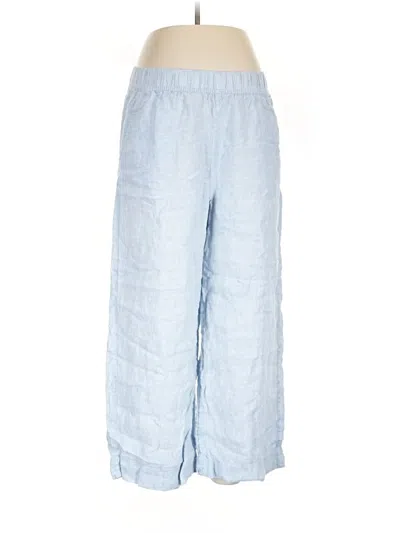 Pre-owned Tahari Linen Pants In Blue