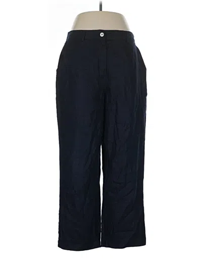 Pre-owned Tahari Linen Pants In Blue