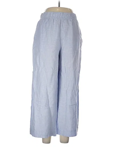 Pre-owned Tahari Linen Pants In Blue